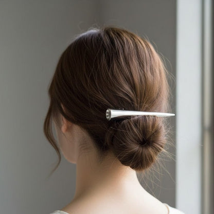 Alpha 55 Pince plate en métal pointue – Accessoire cheveux chic