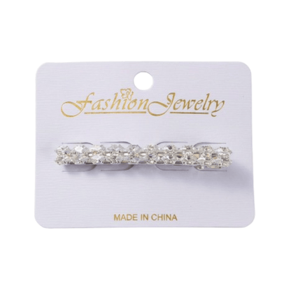 Alpha 55 Pince plate strass fine – Accessoire cheveux élégant