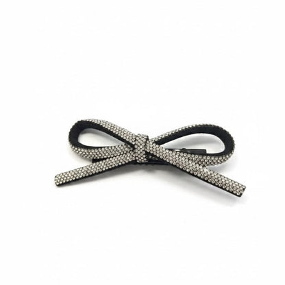 Alpha 55 Pince plate strass nœud brillant – Accessoire cheveux chic