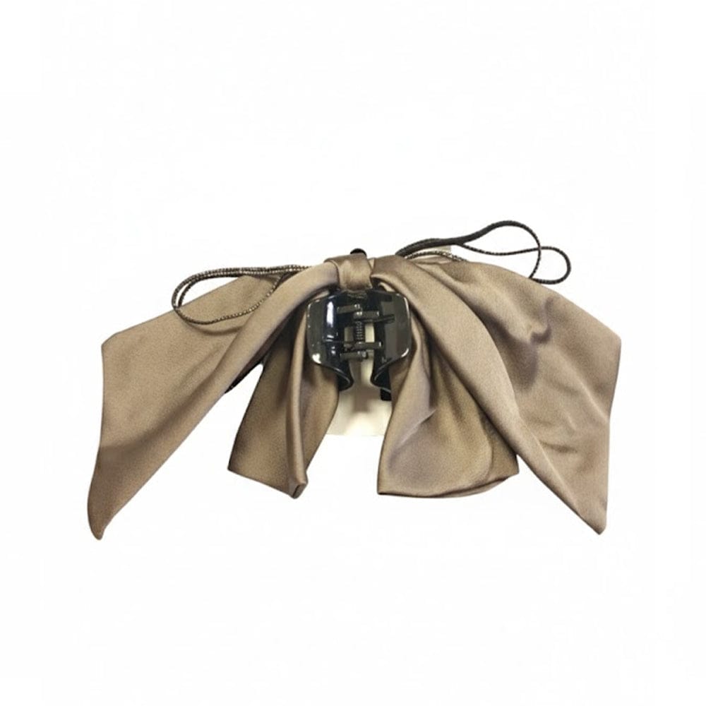 Alpha 55 Pince tissu satin fils strass – Accessoire cheveux chic