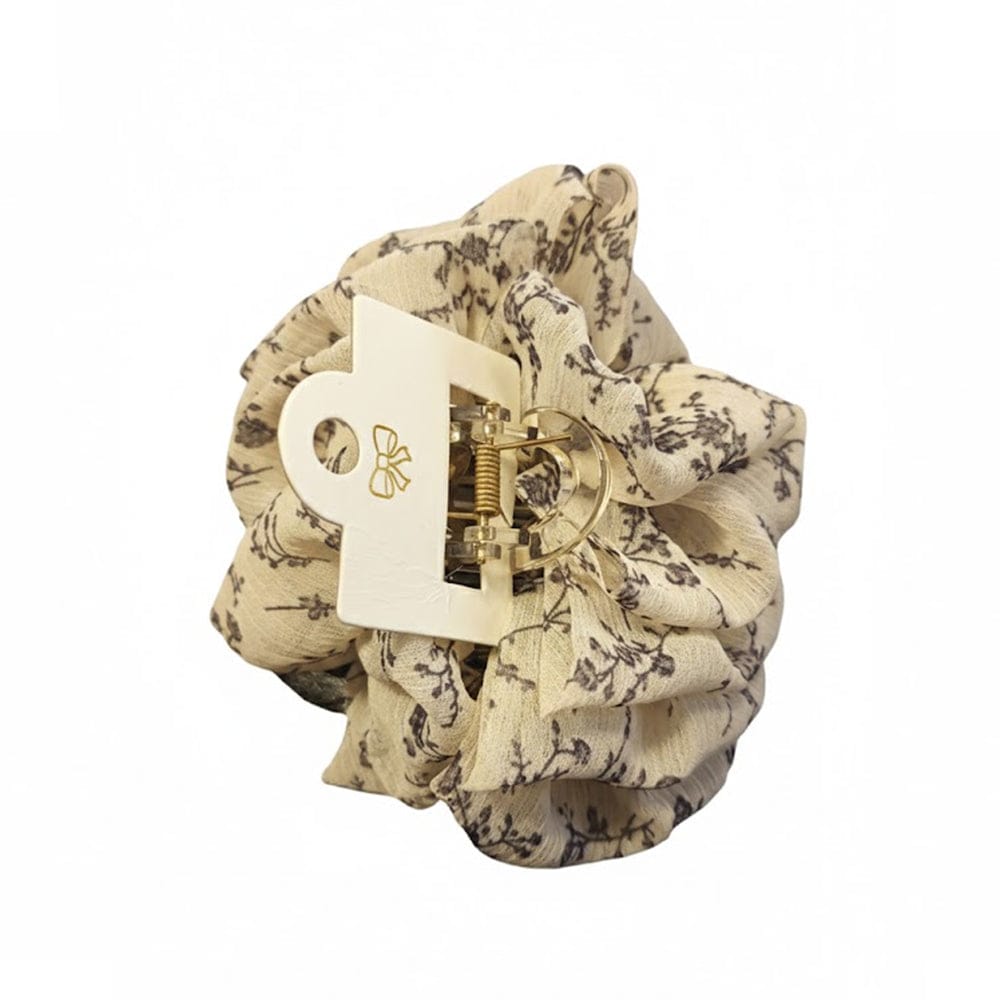 Alpha 55 Pince tissu soie imprimé fleurs – Élégante et douce