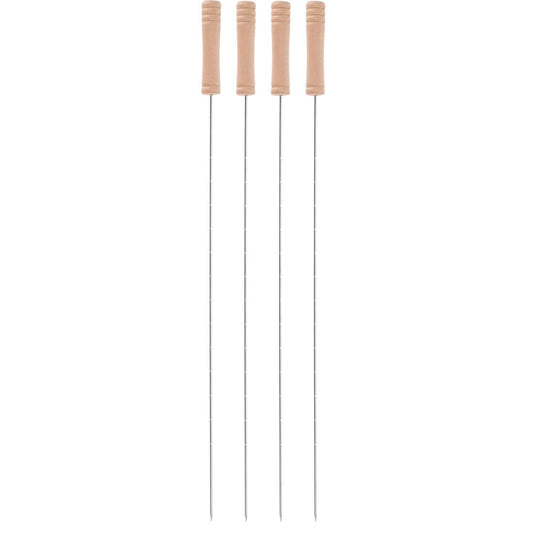 Alpha 55 Pique barbecue brochette x4 40cm manche bois