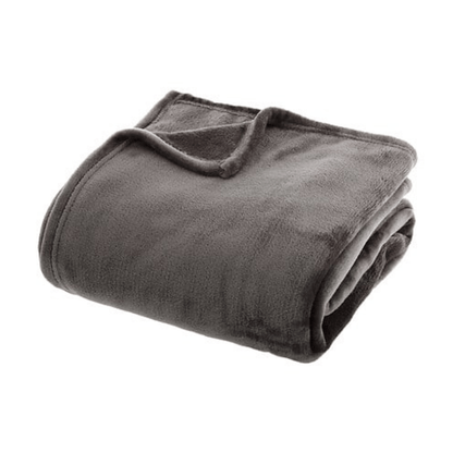 Alpha 55 Plaid Gris Foncé Plaid en Flanelle Doux et Confortable
