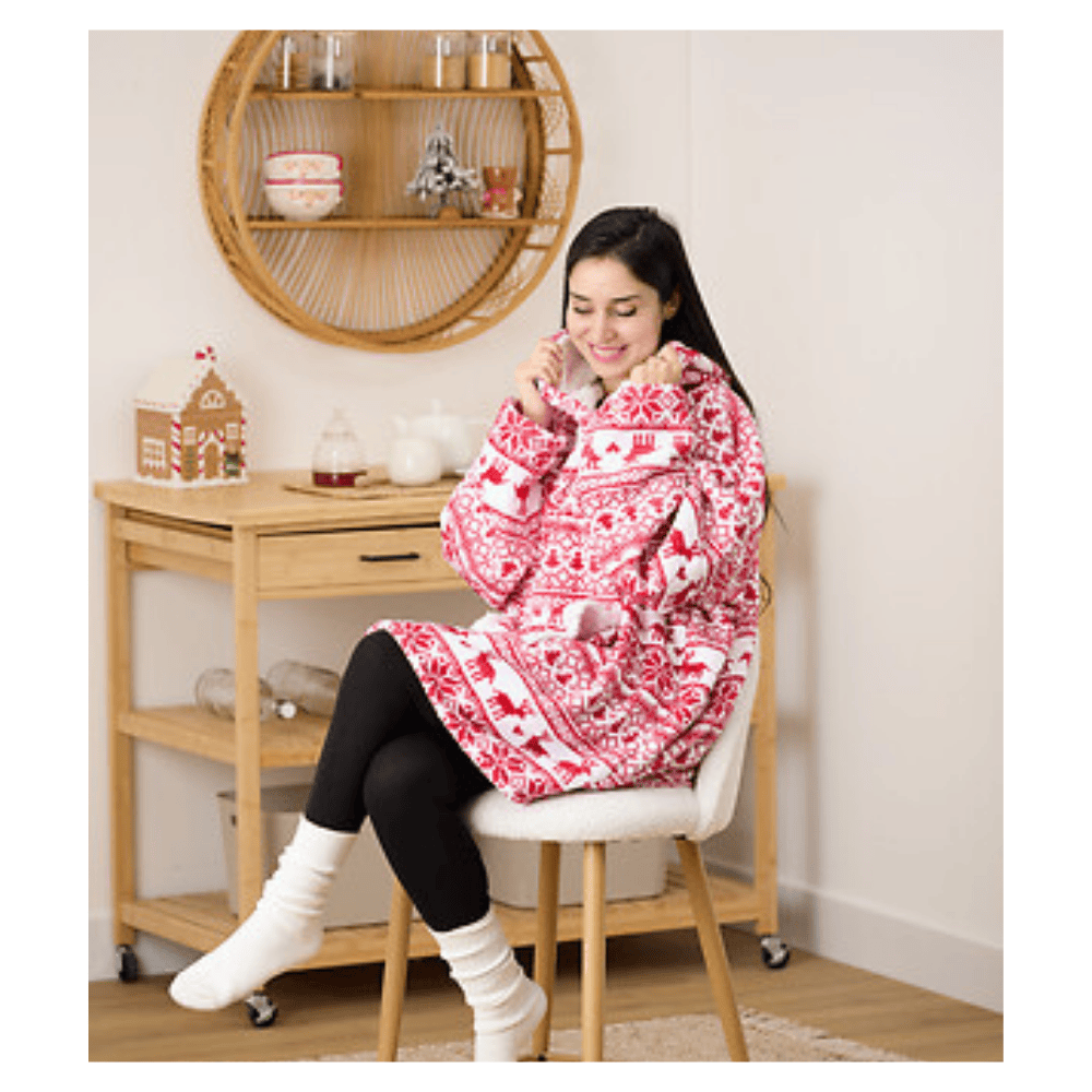 Alpha 55 Plaid Sweat Adulte Noël Scandinave – Confort & Chaleur