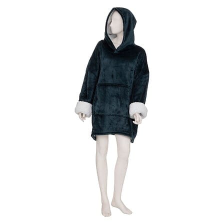 Alpha 55 Plaid sweat flanelle bleu Égéen – Doux et chaud