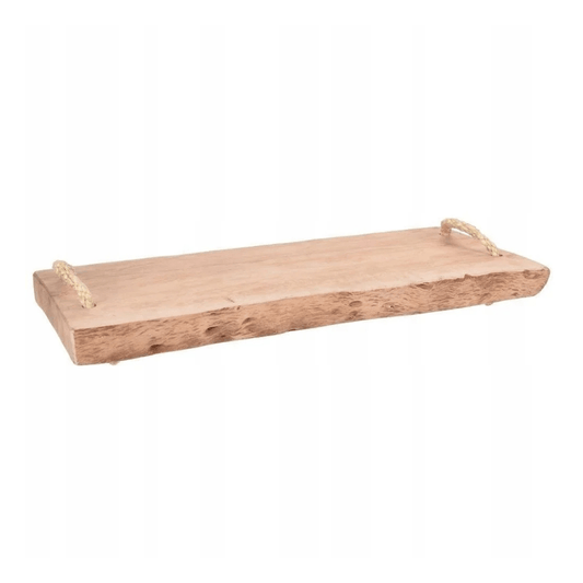 Alpha 55 Planche de présentation en bois avec anses corde