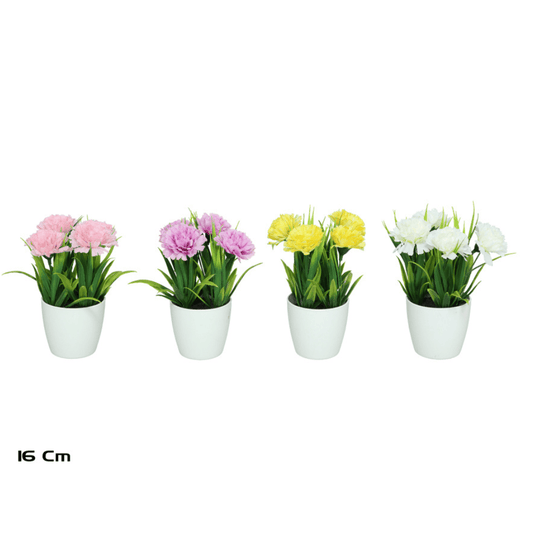 Alpha 55 Plante œillet pot en céramique déco fleurie
