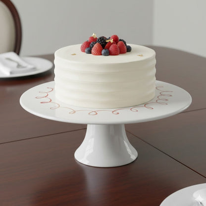 Alpha 55 Plat à Gâteau sur Pied Bicolore – Design & Chic