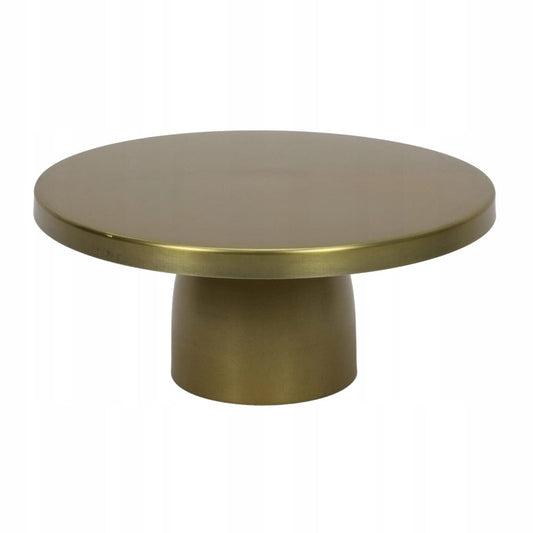 Alpha 55 Plat à Gâteau sur Pied en Inox Doré – Chic & Élégant