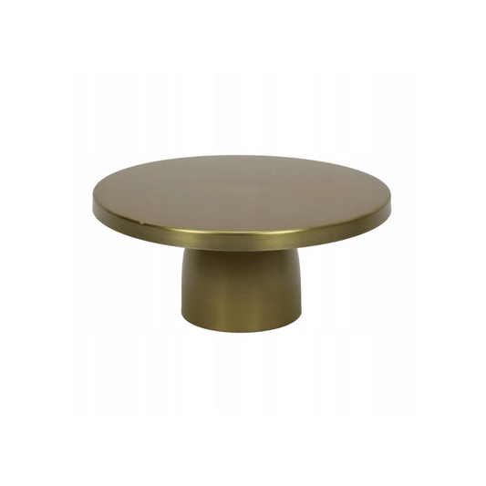 Alpha 55 Plat à Gâteau sur Pied en Inox Doré – Chic & Élégant