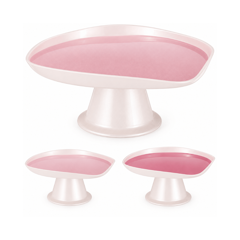 Alpha 55 Plat à Gâteau sur Pied Paillettes Ø21 cm
