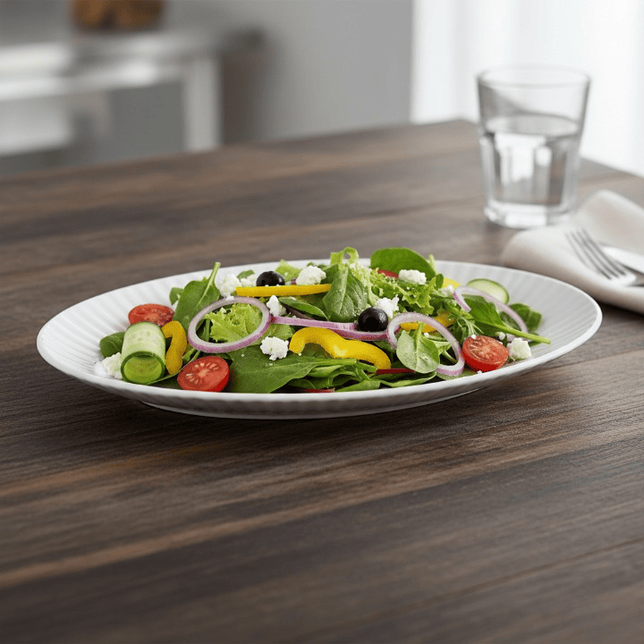 Alpha 55 Plat ovale côtelé – Présentation élégante et pratique