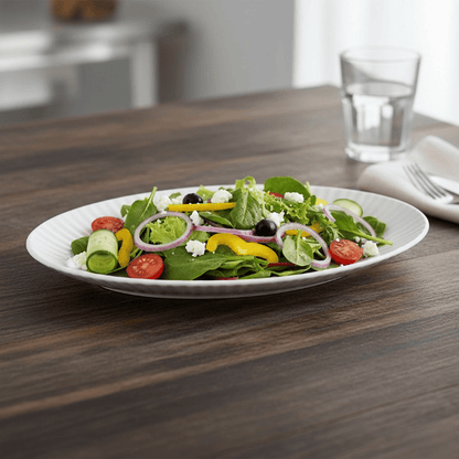 Alpha 55 Plat ovale côtelé – Présentation élégante et pratique