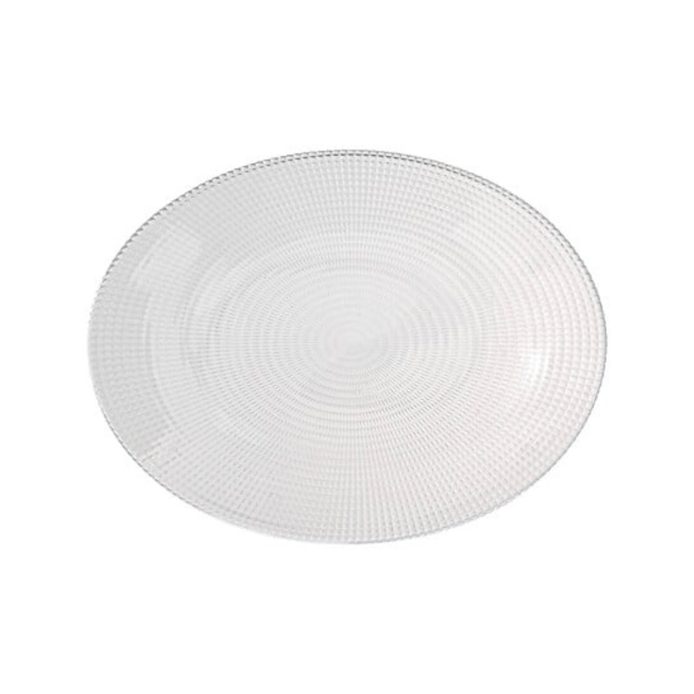 Alpha 55 Plat Ovale Génération en Verre Élégant