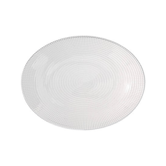Alpha 55 Plat Ovale Génération en Verre Élégant