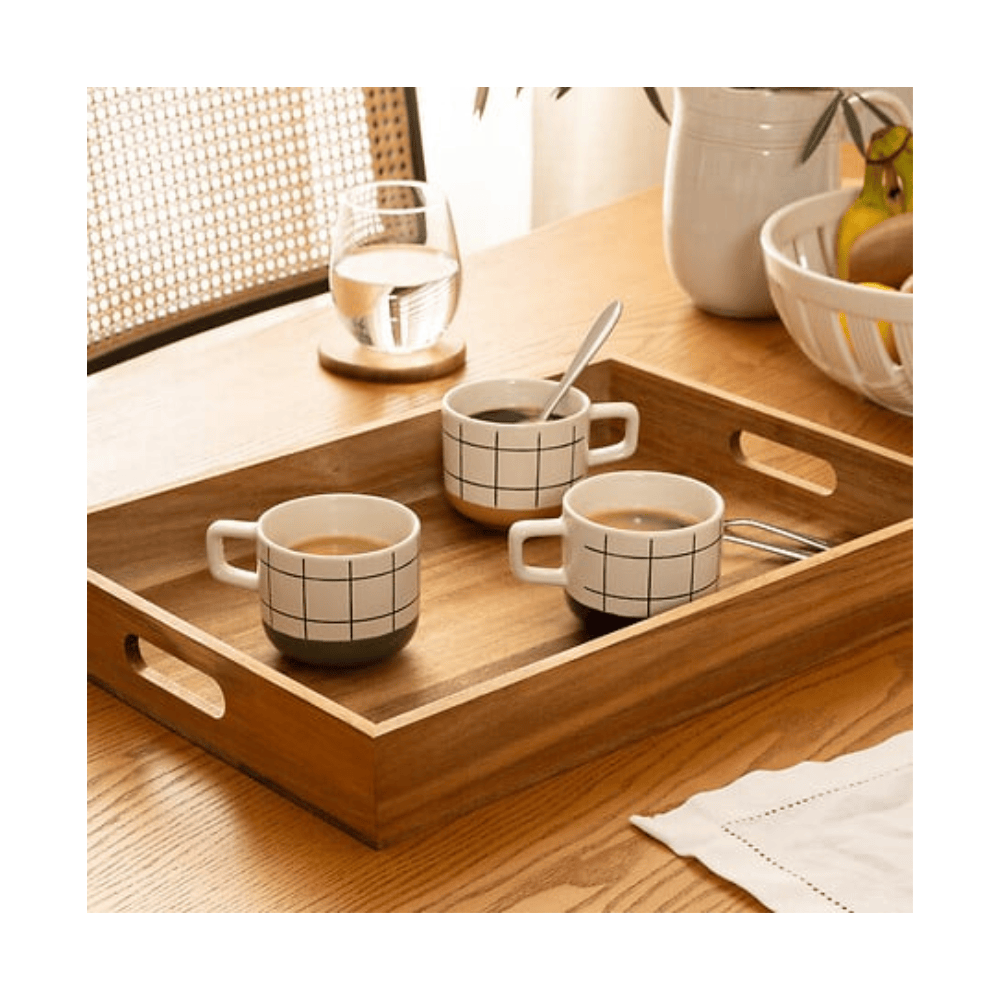 Alpha 55 Plateau acacia naturel élégant