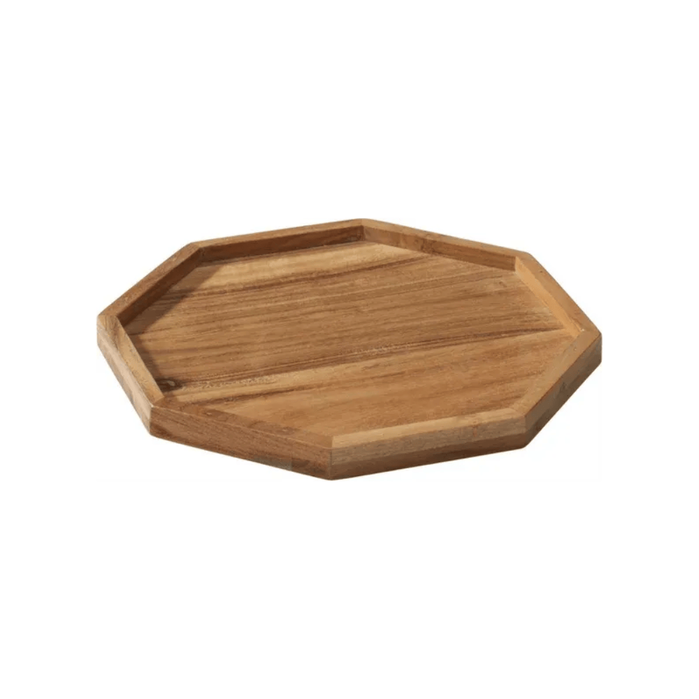 Alpha 55 Plateau octogonal en bois élégant décoratif