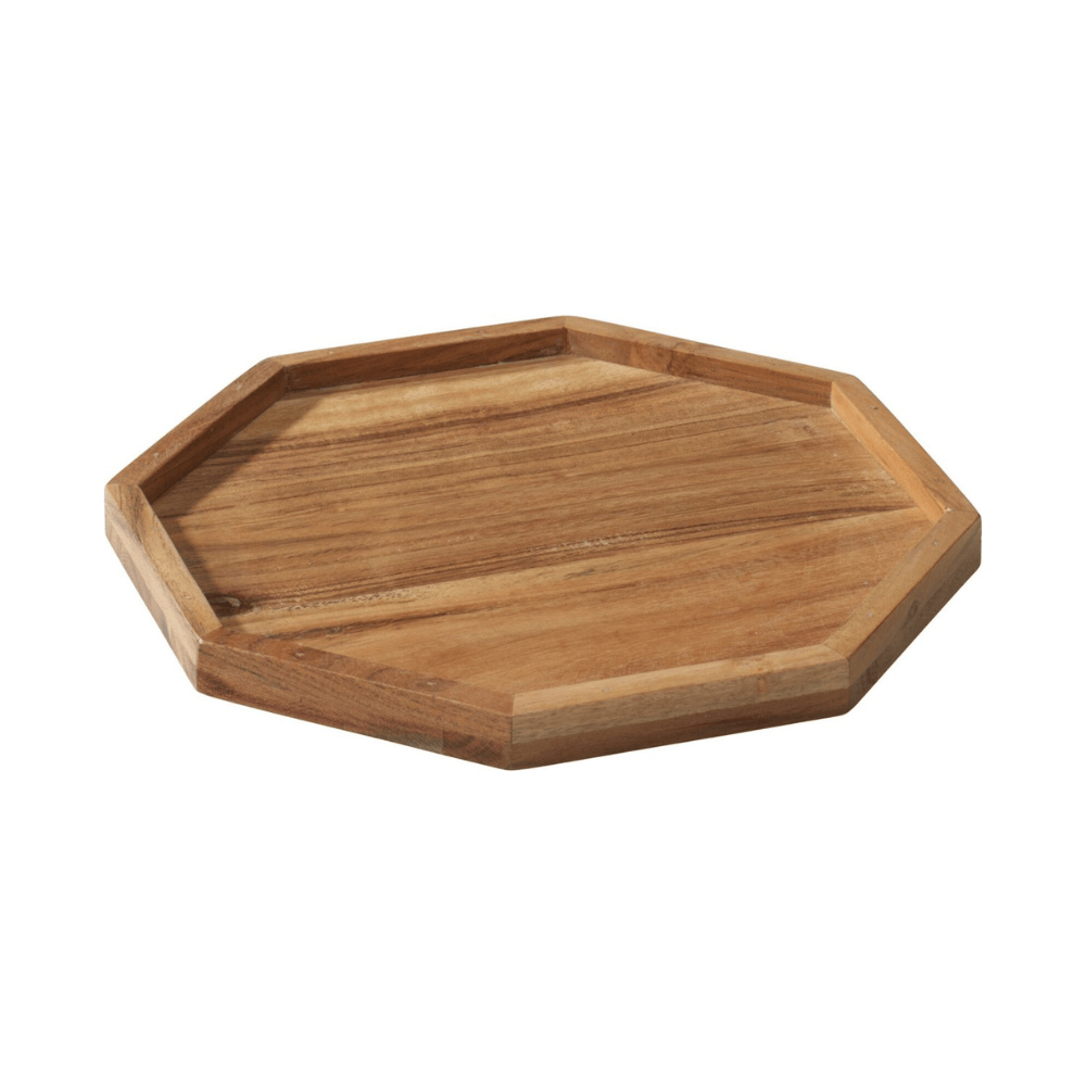 Alpha 55 Plateau octogonal en bois élégant et décoratif