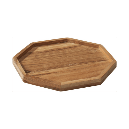 Alpha 55 Plateau octogonal en bois élégant et décoratif