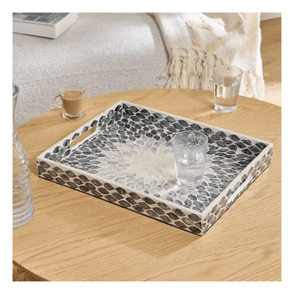 Alpha 55 Plateau Rectangulaire Sheila 38 x 30 cm Nacre