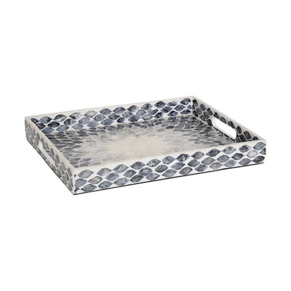 Alpha 55 Plateau Rectangulaire Sheila 38 x 30 cm Nacre