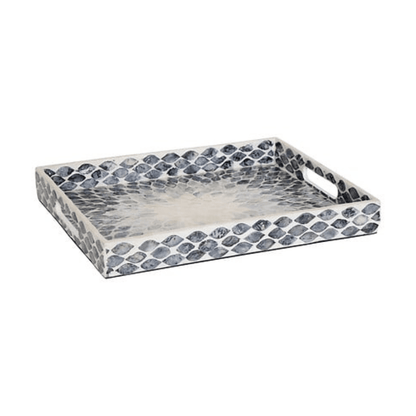 Alpha 55 Plateau Rectangulaire Sheila 38 x 30 cm Nacre