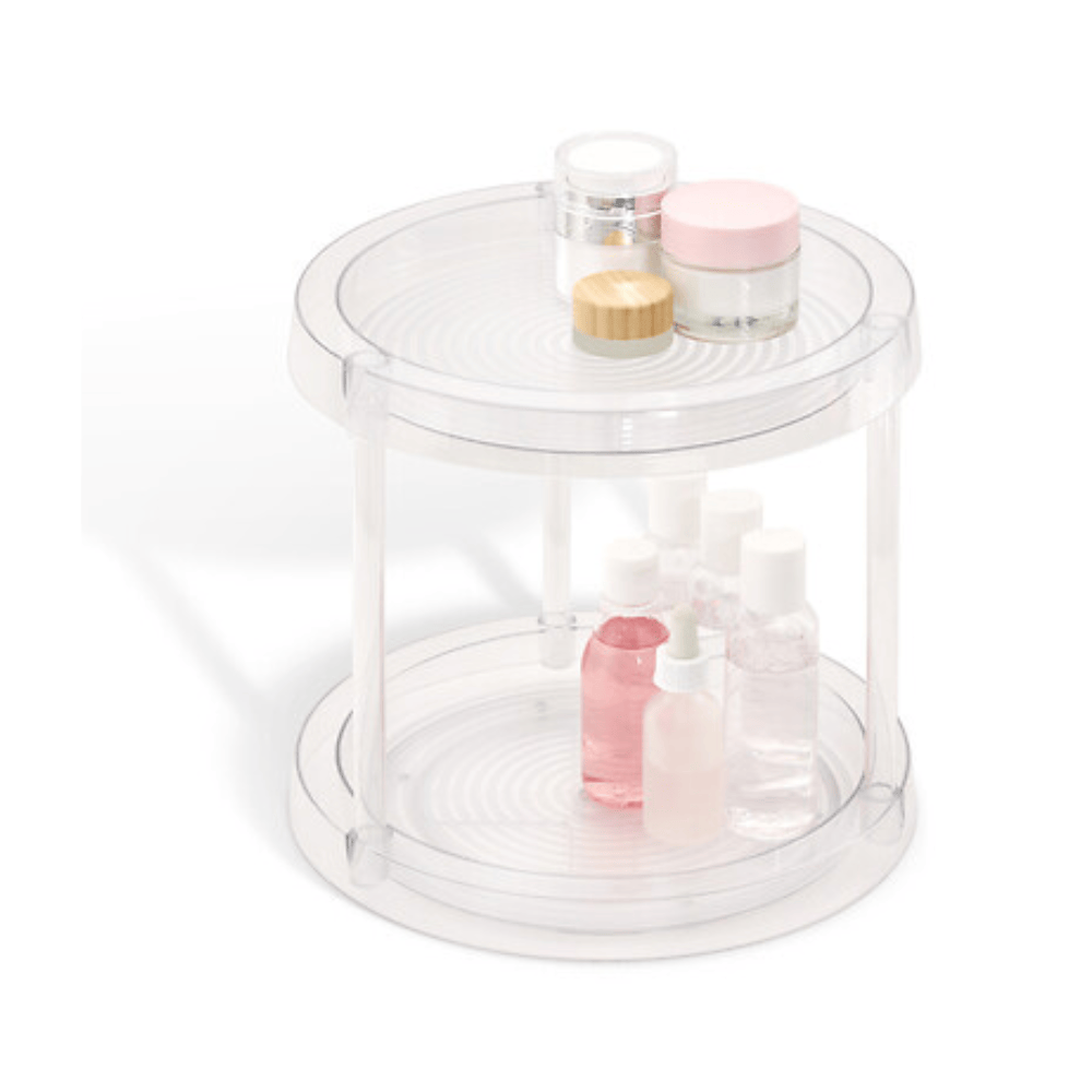 Alpha 55 Plateau rotatif 2 niveaux Selena transparent