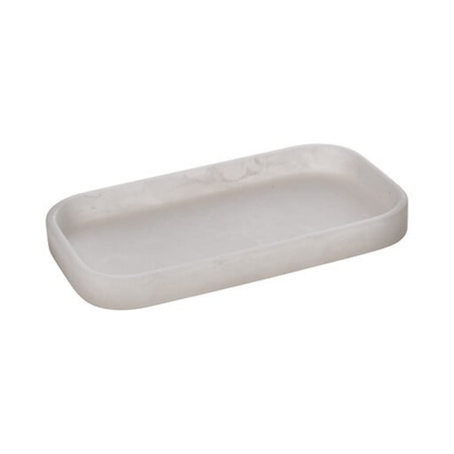 Alpha 55 Plateau salle de bain résine Cloudy blanc