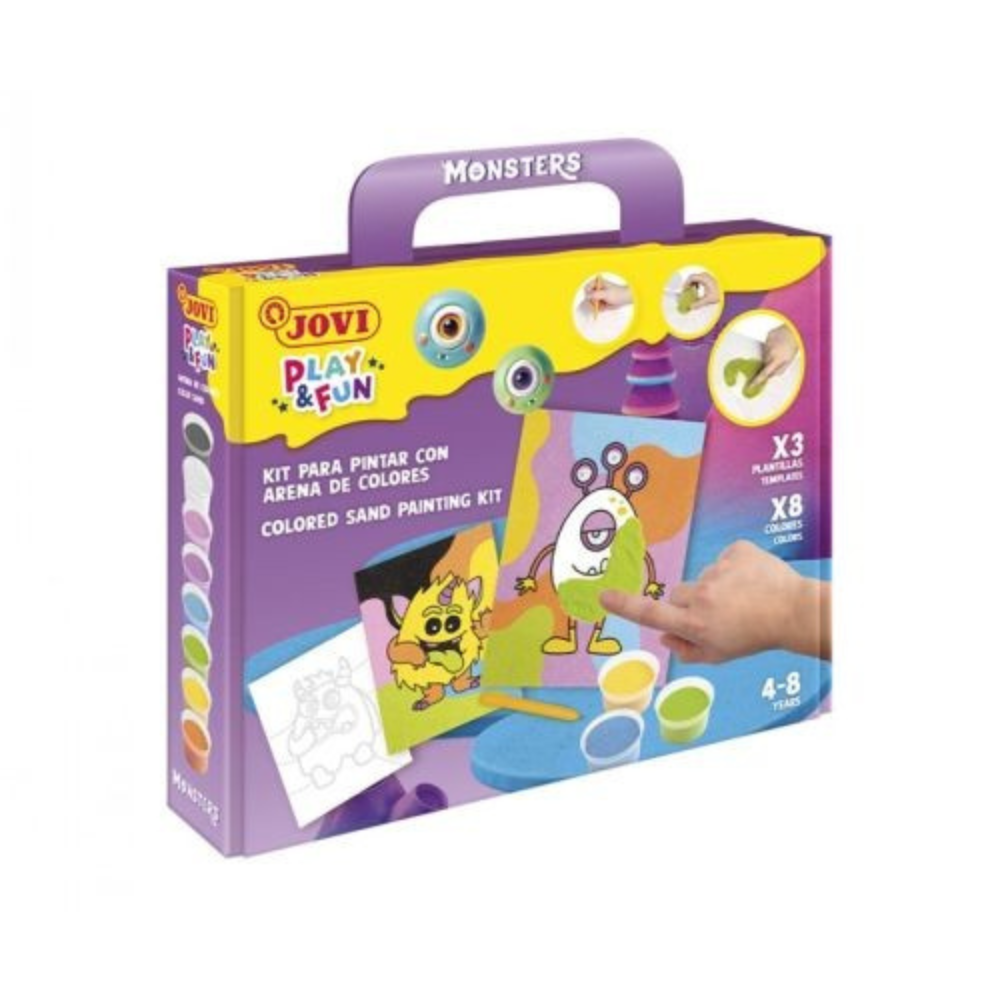 Alpha 55 Play-Fun Monstres – Kit de Peinture sur Sable Créatif