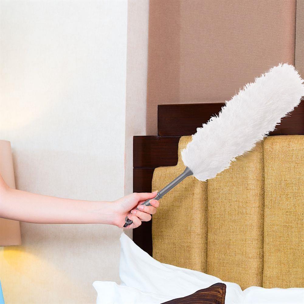 Alpha 55 Plumeau microfibre avec manche en plastique 48 cm