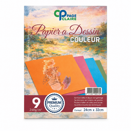 Pochette Dessin 24x33 cm 240 g — Alpha 55 Maroc