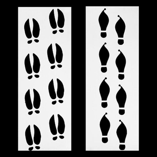 Alpha 55 Pochoir traces de pas Noël