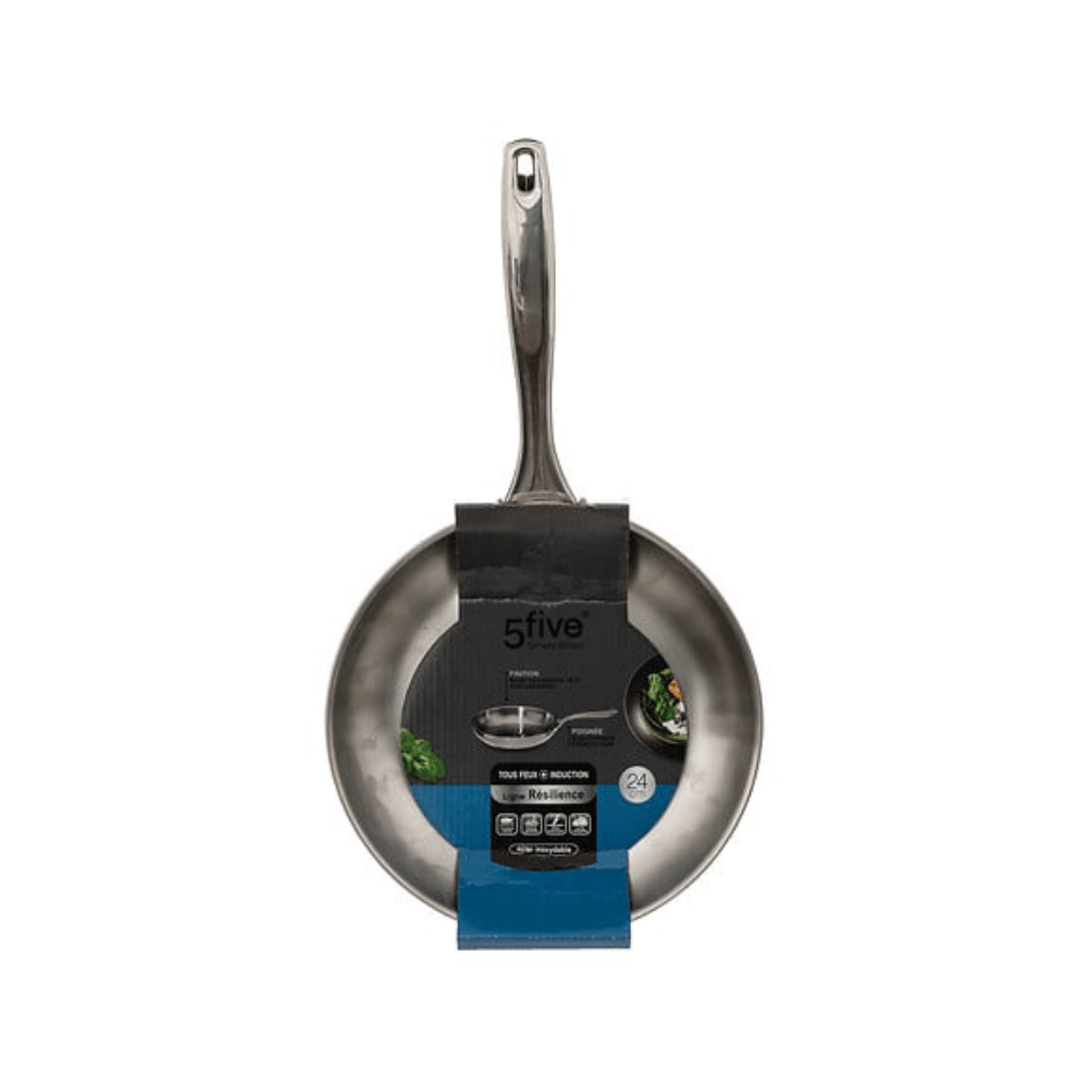 Alpha 55 Poêle Résilience 24 cm en inox – Cuisson maîtrisée