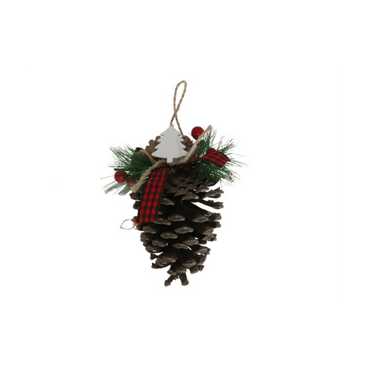 Alpha 55 Pomme de pin décorative – Élégance naturelle de Noël