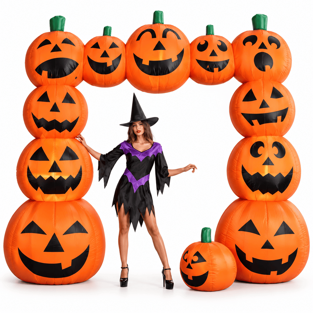 Alpha 55 Portail Gonflable Citrouille Géant 240 cm – Halloween