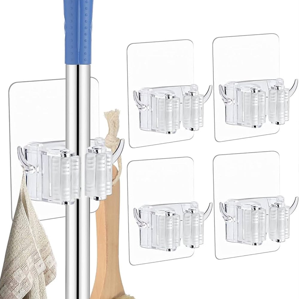 Alpha 55 Porte-balai adhésif transparent sans perçage