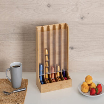 Alpha 55 Porte-capsules en bambou