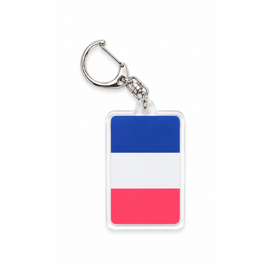 Alpha 55 Porte-Clé Drapeau France Élégant