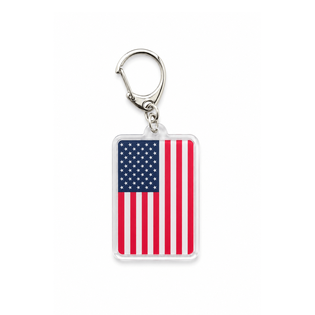Alpha 55 Porte-Clé Drapeau USA Élégant