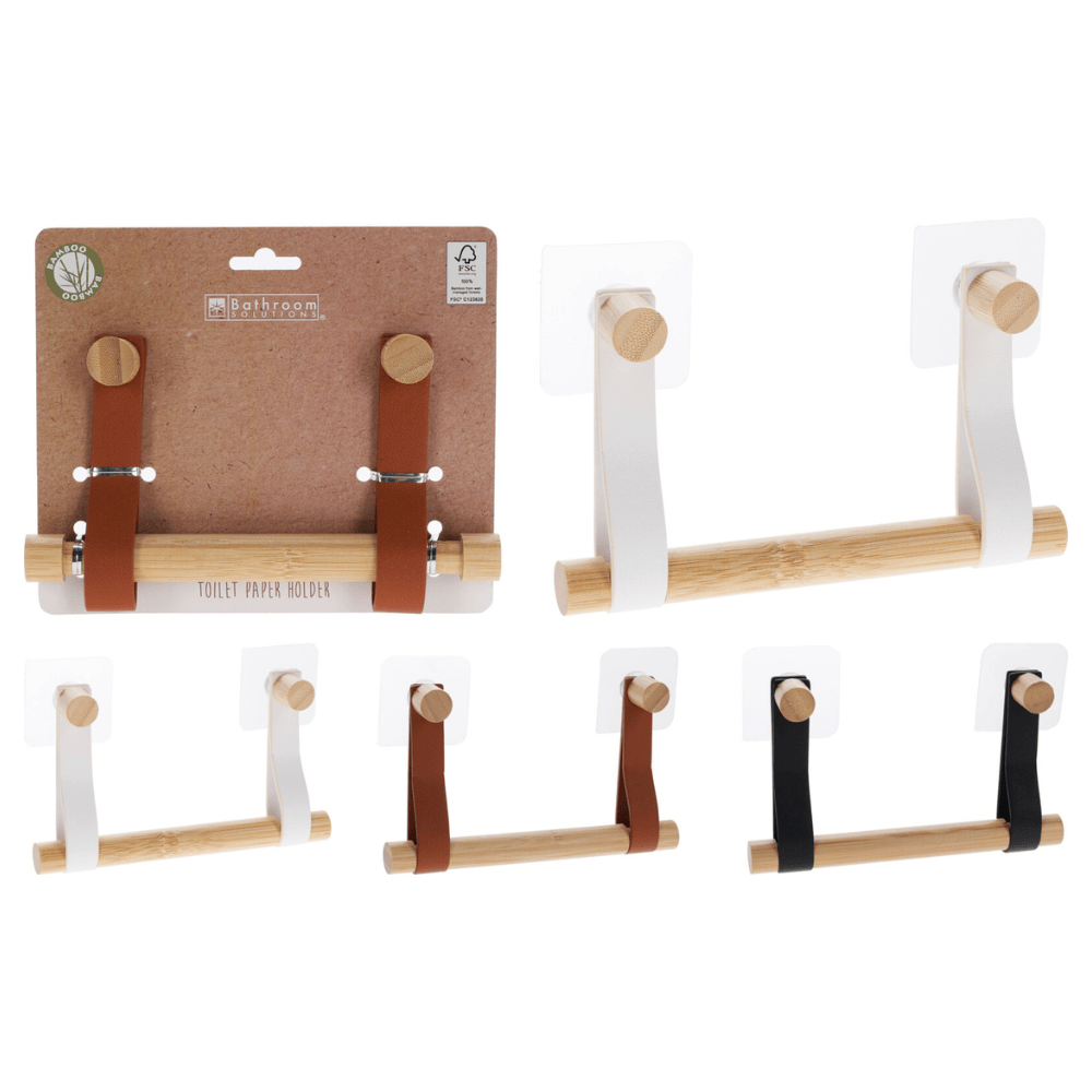 Alpha 55 Porte-Papier Toilette Bambou 19 x 11 x 2 cm