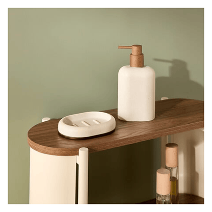Alpha 55 Porte-Savon Argiléo 13 cm Résine Beige