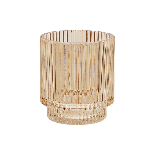 Alpha 55 Pot à Brosse à Dents Solis Ø 8 cm Verre Ambre