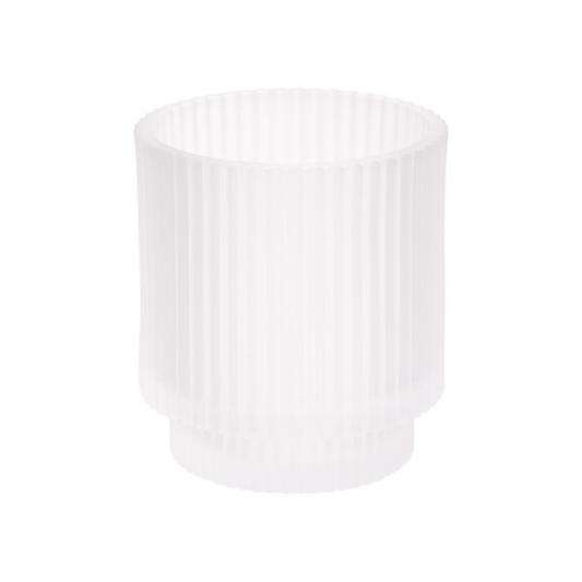 Alpha 55 Pot à Brosse à Dents Solis Ø 8 cm Verre Transparent