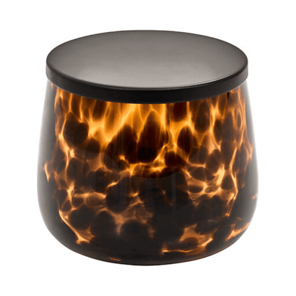 Alpha 55 Pot à Coton Verre Marron Dotty Salle de Bain