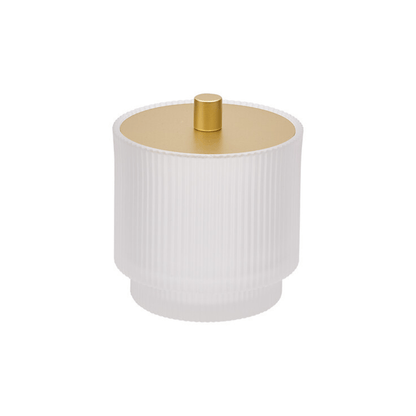 Alpha 55 Pot à Cotons Solis Ø 9,8 cm Verre Transparent