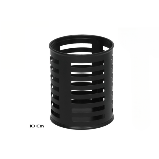Alpha 55 Pot à crayons en métal noir – Organiseur bureau