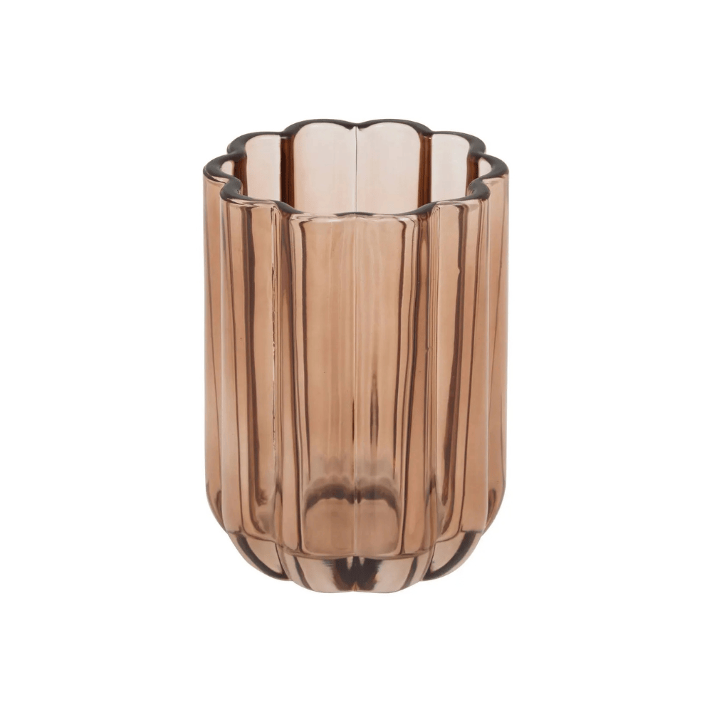 Alpha 55 Pot brosse à dents FLOREA ambre – Verre chic & durable