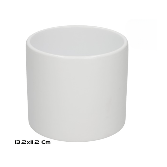 Alpha 55 Pot en céramique Fadi blanc déco élégant