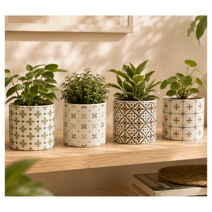Alpha 55 Pot en résine Naya déco moderne