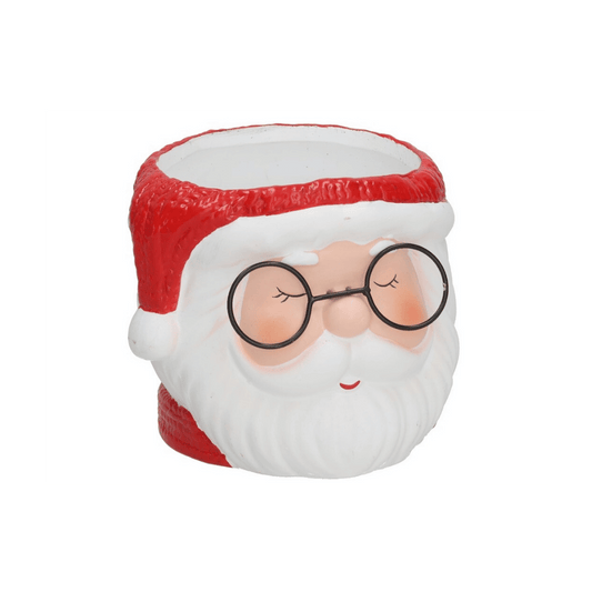 Alpha 55 Pot Père Noël avec lunettes – Déco de Noël originale